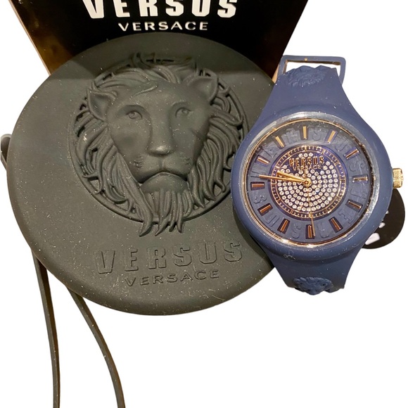 Versus Versace 39MM Stainless Steel, Silicone & Crystal Watch NWT - Picture 4 of 8